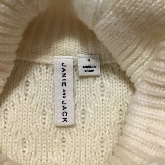 Janie and Jack Toddler Girl Sweater Cape Ivory - Picture 8 of 8